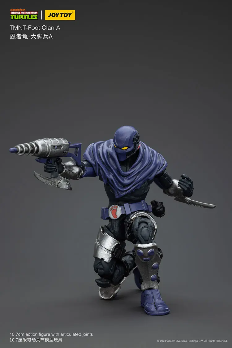 Action Figure - Foot Clan A TMNT Nickelodeon 1 18 - JOYTOY Teenage Mutant Ninja Turtles rectangle image 6