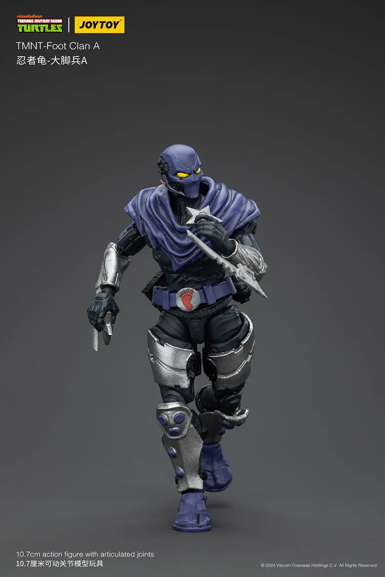 Action Figure - Foot Clan A TMNT Nickelodeon 1 18 - JOYTOY Teenage Mutant Ninja Turtles rectangle image 9