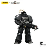 Action Figure Game Edition Iron Hands Heavy Intercessor With Heavy Bolt Rifle And Bolt Pistol 1 18 Joytoy Warhammer 40k In White Background 3