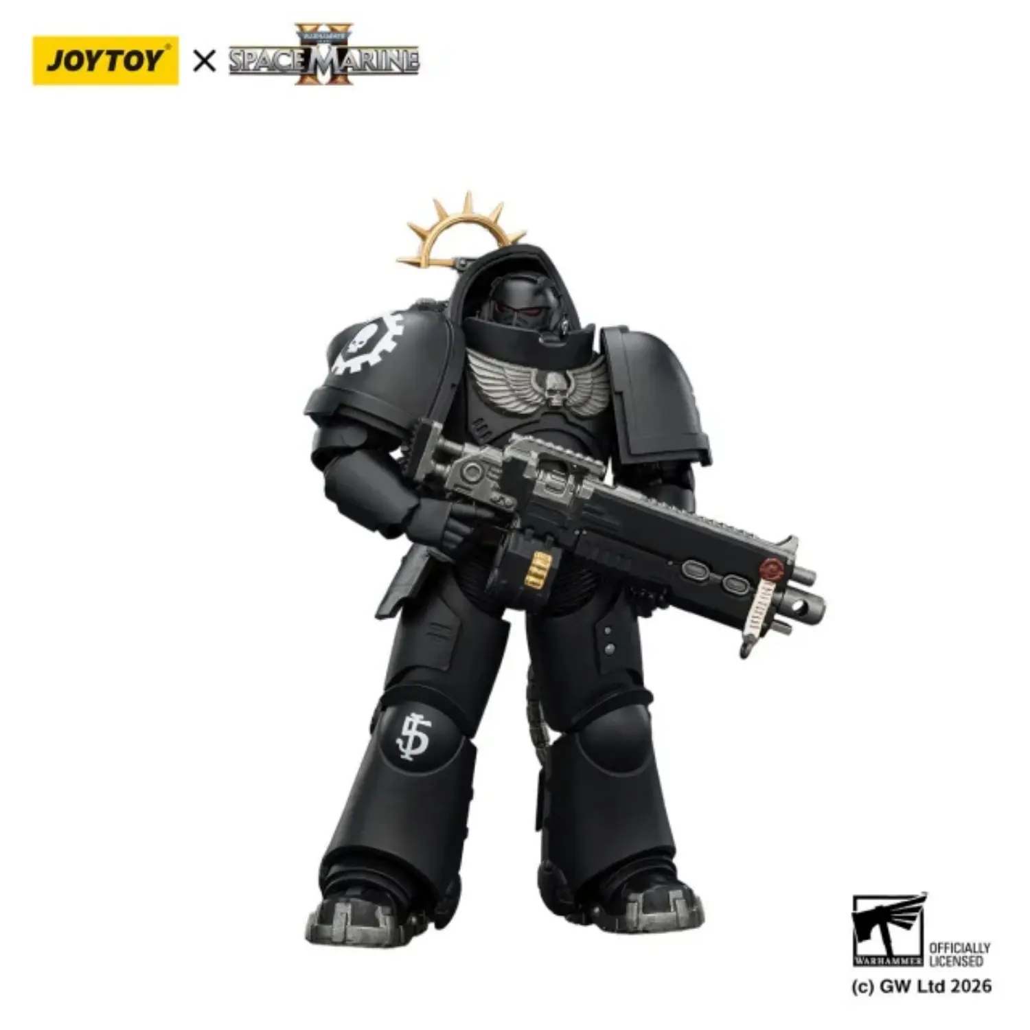 Action Figure - Game Edition Iron Hands Heavy Intercessor with Heavy Bolt Rifle and Bolt Pistol 1 18 - JOYTOY Warhammer 40K in white background 3 Action Figure Game Edition Iron Hands Heavy Intercessor With Heavy Bolt Rifle And Bolt Pistol 1 18 Joytoy Warhammer 40k In White Background 3