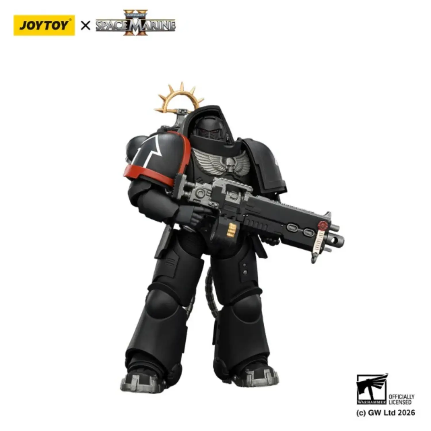Action Figure - Game Edition Raven Guard Heavy Intercessor with Heavy Bolt Rifle and Bolt Pistol 1 18 - JOYTOY Warhammer 40K in whtie background 3 Action Figure Game Edition Raven Guard Heavy Intercessor With Heavy Bolt Rifle And Bolt Pistol 1 18 Joytoy Warhammer 40k In Whtie Background 3