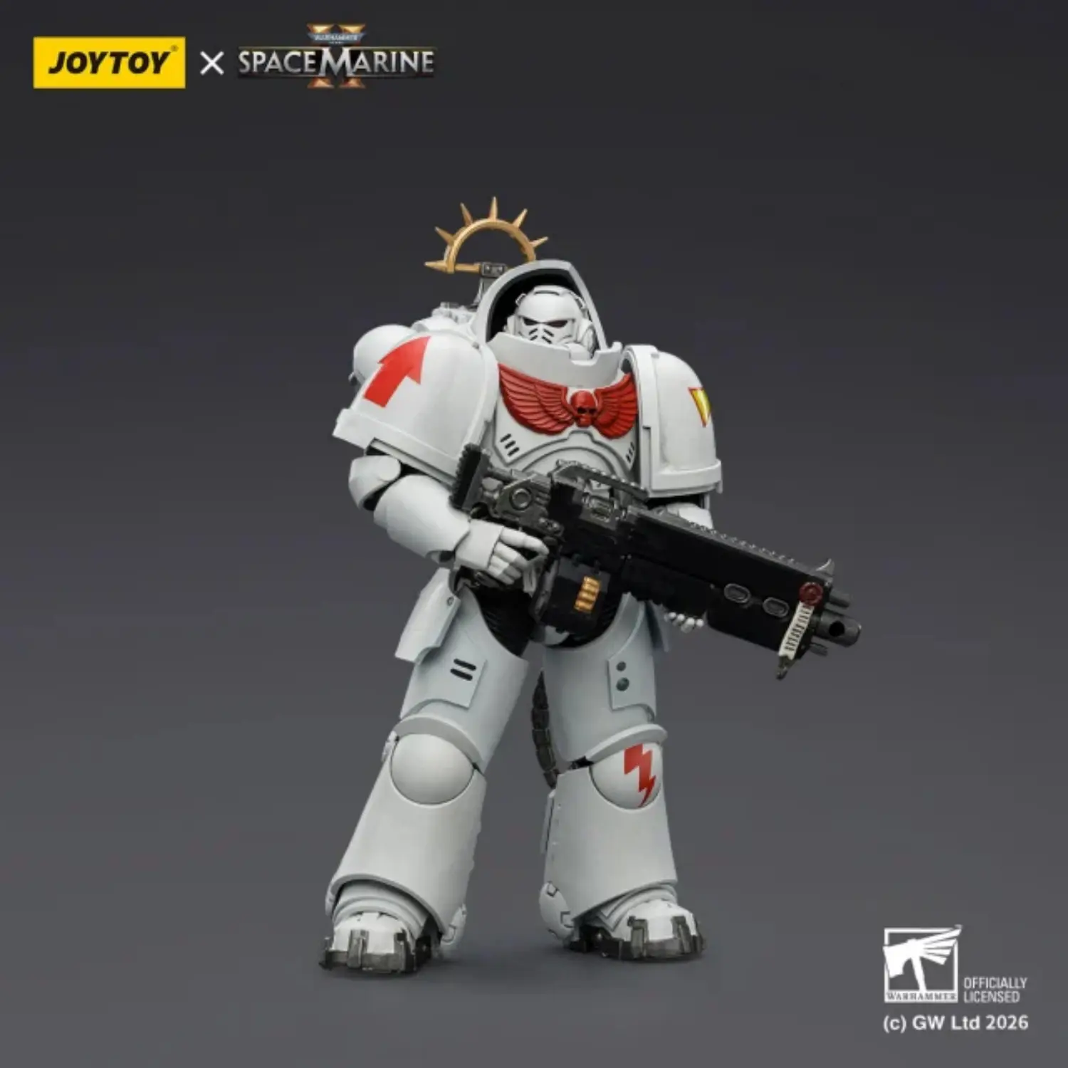 Action Figure - Game Edition White Scars Heavy Intercessor with Heavy Bolt Rifle and Bolt Pistol 1 18 - JOYTOY Warhammer 40K Action Figure Game Edition White Scars Heavy Intercessor With Heavy Bolt Rifle And Bolt Pistol 1 18 Joytoy Warhammer 40k