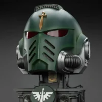 Action Figure Helmet - Dark Angels MkX 1 1 Life-Size Wearable Replica and Display Stand - JOYTOY Warhammer 40K rectangle image 3 Action Figure Helmet Dark Angels Mkx 1 1 Life Size Wearable Replica And Display Stand Joytoy Warhammer 40k Rectangle Image 3