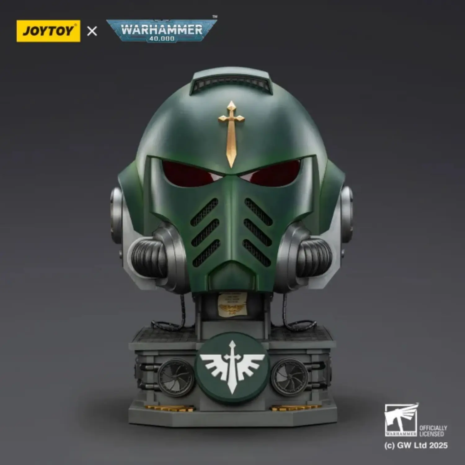 Action Figure Helmet - Dark Angels MkX 1 1 Life-Size Wearable Replica with Display Stand - JOYTOY Warhammer 40K Action Figure Helmet Dark Angels Mkx 1 1 Life Size Wearable Replica With Display Stand Joytoy Warhammer 40k