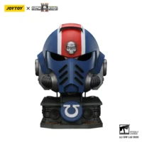 Action Figure Helmet - Ultramarines Lieutenant Titus' MkX Helmet & Display Stand 1 1 Life-Size Wearable Replica - JOYTOY Warhammer 40K in white background Action Figure Helmet Ultramarines Lieutenant Titus' Mkx Helmet & Display Stand 1 1 Life Size Wearable Replica Joytoy Warhammer 40k In White Background