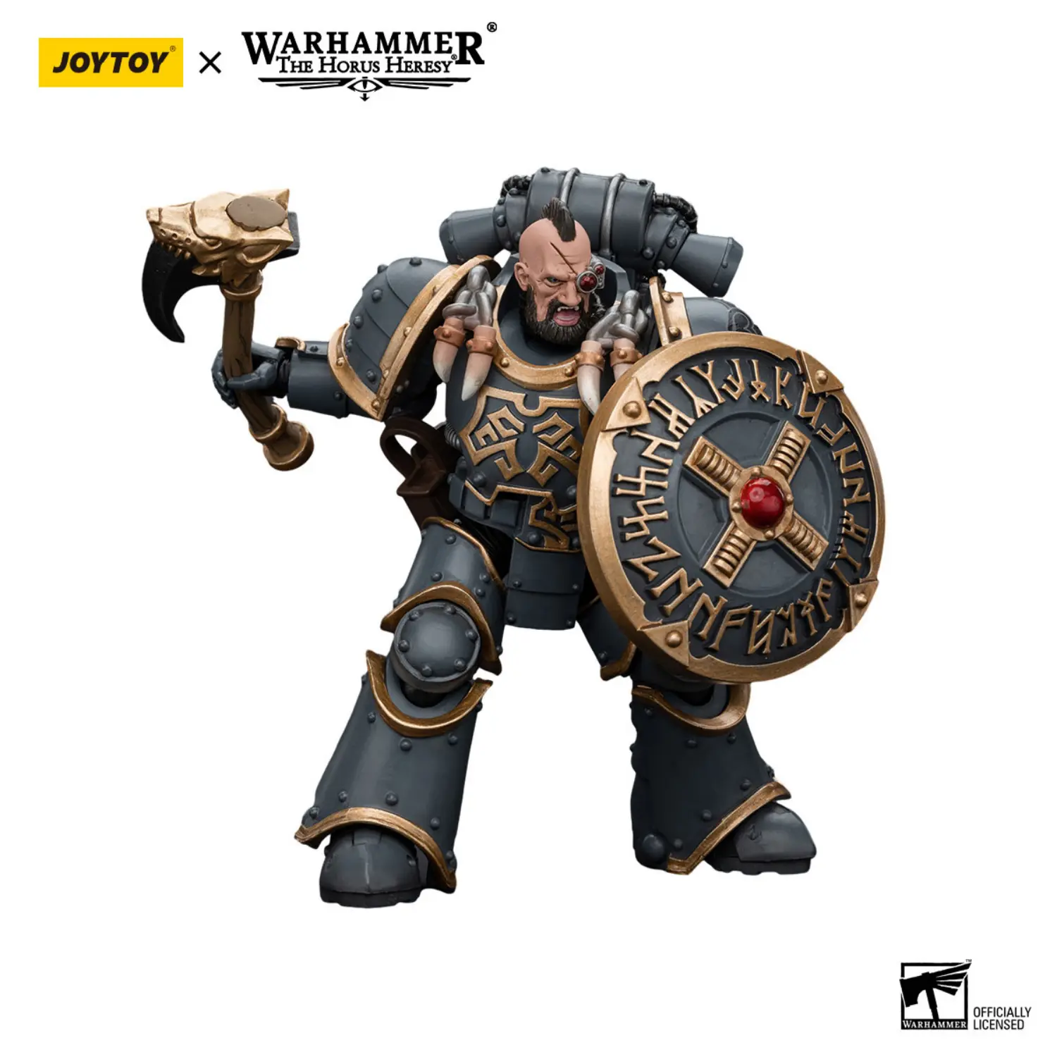 Action Figure - Huscarl Space Wolves Grey Slayer Pack 1 18 - JOTYOY Warhammer The Horus Heresy in white background 3 Action Figure Huscarl Space Wolves Grey Slayer Pack 1 18 Jotyoy Warhammer The Horus Heresy In White Background 3