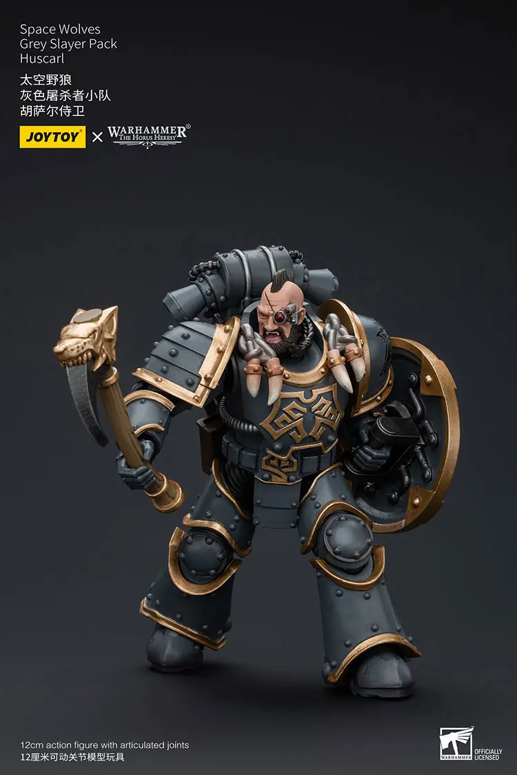 Action Figure - Huscarl Space Wolves Grey Slayer Pack 1 18 - JOTYOY Warhammer The Horus Heresy rectangle image 4 Action Figure Huscarl Space Wolves Grey Slayer Pack 1 18 Jotyoy Warhammer The Horus Heresy Rectangle Image 4