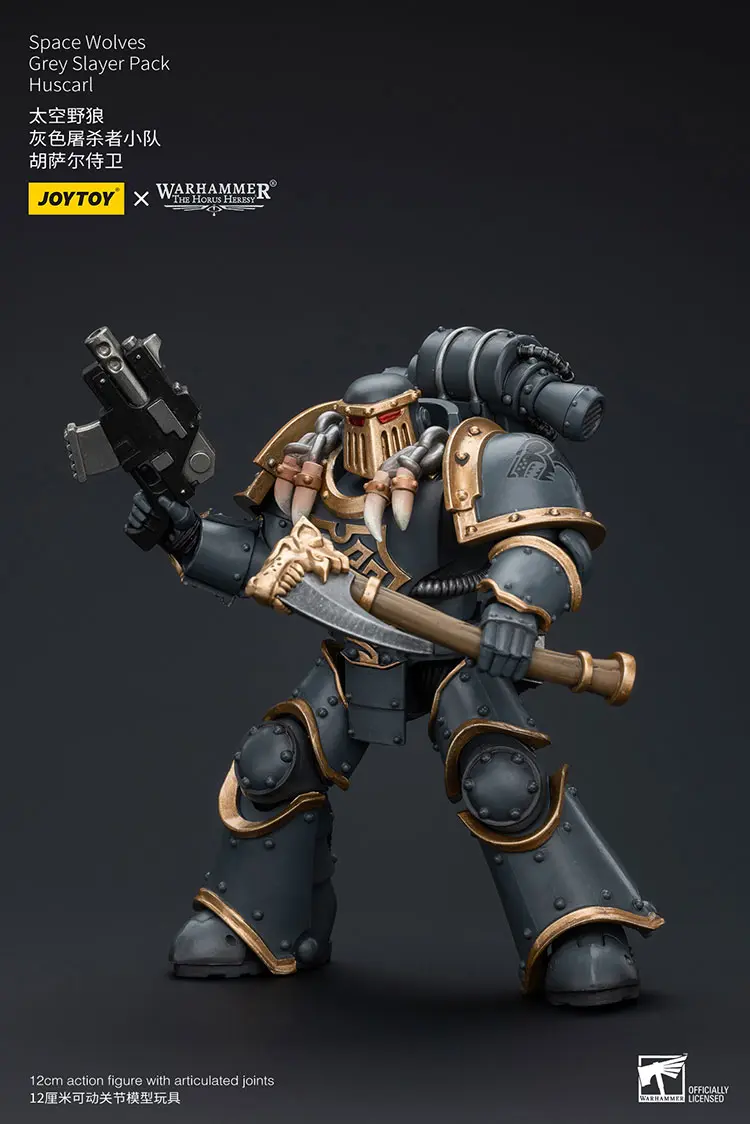 Action Figure - Huscarl with helmet 2 Space Wolves Grey Slayer Pack 1 18 - JOTYOY Warhammer The Horus Heresy rectangle image Action Figure Huscarl With Helmet 2 Space Wolves Grey Slayer Pack 1 18 Jotyoy Warhammer The Horus Heresy Rectangle Image