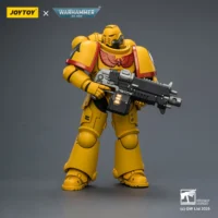 Action Figure - JOYTOY Imperial Fists Intercessor with Bolt Rifle, Bolt Pistol and Chainsword 1/18 - Warhammer 40K