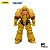 Action Figure - Imperial Fists Intercessor without Bolt Rifle, Bolt Pistol and Chainsword 1 18 - Warhammer 40K in white background