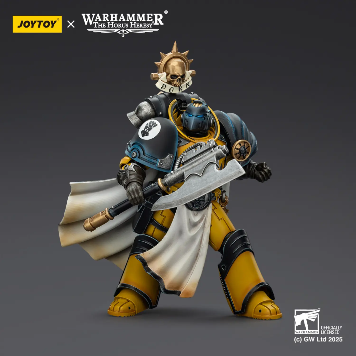 Action Figure - Imperial Fists Librarian Consul with Force Axe and Bolt Pistol 1 18 - JOTYOY Warhammer The Horus Heresy 4 Action Figure Imperial Fists Librarian Consul With Force Axe And Bolt Pistol 1 18 Jotyoy Warhammer The Horus Heresy 4