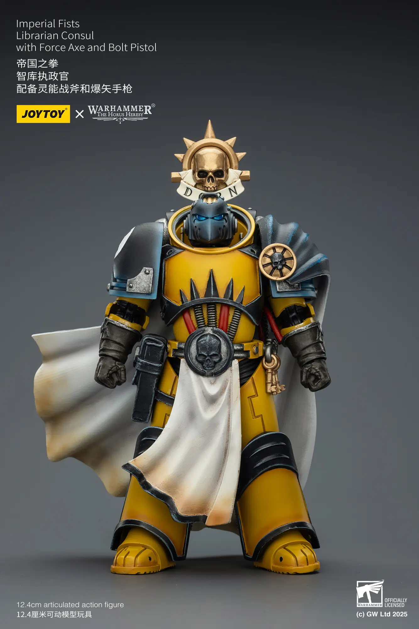 Action Figure - Imperial Fists Librarian Consul with Force Axe and Bolt Pistol 1 18 - JOTYOY Warhammer The Horus Heresy rectangle image 1 Action Figure Imperial Fists Librarian Consul With Force Axe And Bolt Pistol 1 18 Jotyoy Warhammer The Horus Heresy Rectangle Image 1