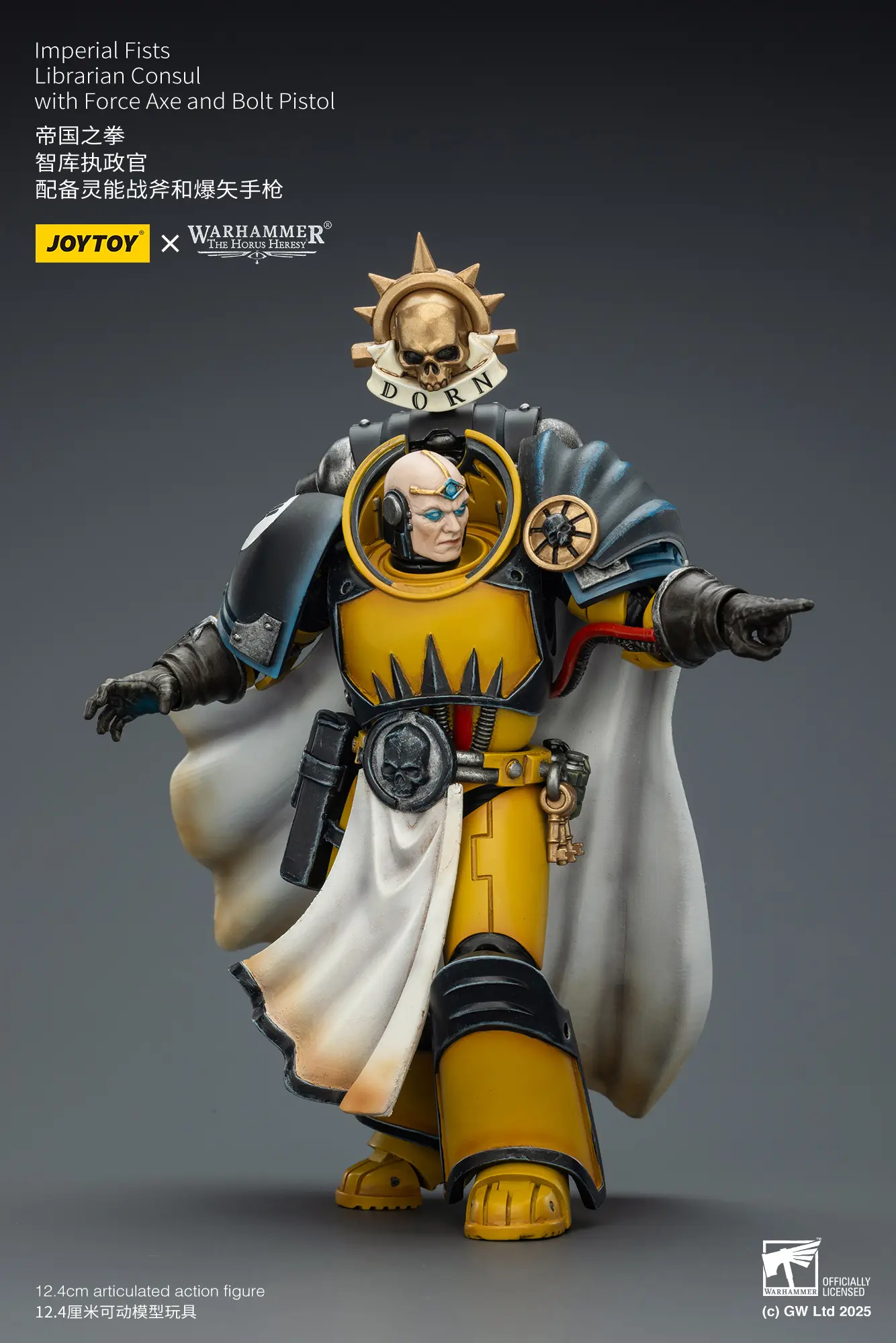 Action Figure - Imperial Fists Librarian Consul with Force Axe and Bolt Pistol 1 18 - JOTYOY Warhammer The Horus Heresy rectangle image 10 Action Figure Imperial Fists Librarian Consul With Force Axe And Bolt Pistol 1 18 Jotyoy Warhammer The Horus Heresy Rectangle Image 10