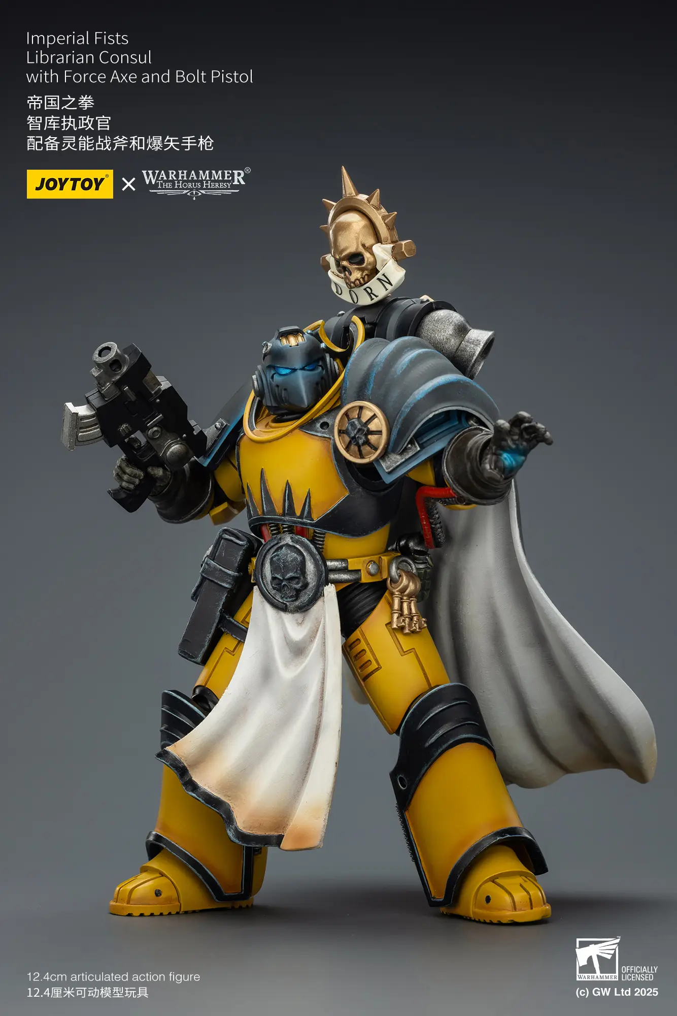 Action Figure - Imperial Fists Librarian Consul with Force Axe and Bolt Pistol 1 18 - JOTYOY Warhammer The Horus Heresy rectangle image 9 Action Figure Imperial Fists Librarian Consul With Force Axe And Bolt Pistol 1 18 Jotyoy Warhammer The Horus Heresy Rectangle Image 9