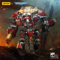 Action Figure - Imperial Knights House Raven Knight Errant & Scion 1 18 (53.7cm) - JOYTOY Warhammer 40K in red battle fields background Action Figure Imperial Knights House Raven Knight Errant & Scion 1 18 (53.7cm) Joytoy Warhammer 40k In Red Battle Fields Background