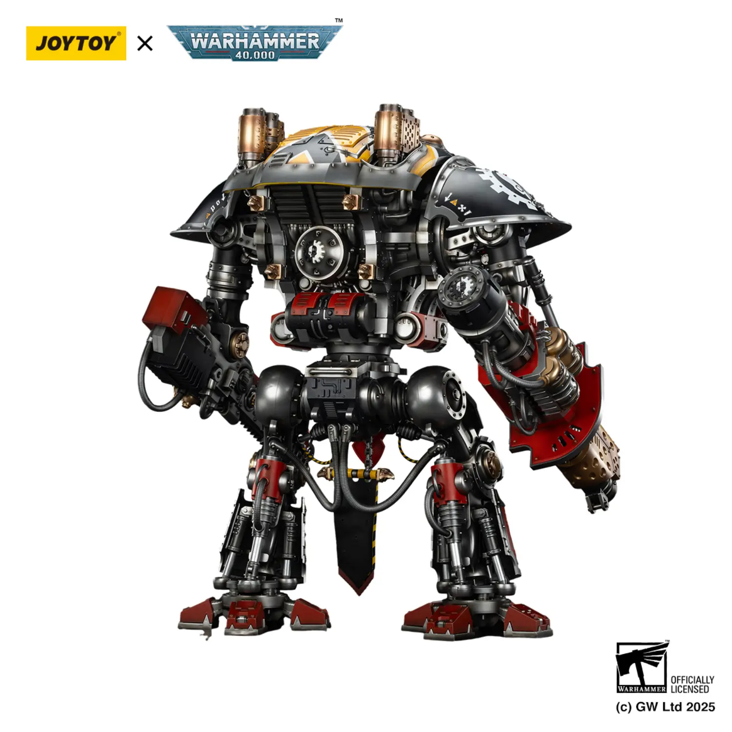 Action Figure - Imperial Knights House Raven Knight Errant & Scion 1 18 (53.7cm) - JOYTOY Warhammer 40K in white background 2 Action Figure Imperial Knights House Raven Knight Errant & Scion 1 18 (53.7cm) Joytoy Warhammer 40k In White Background 2
