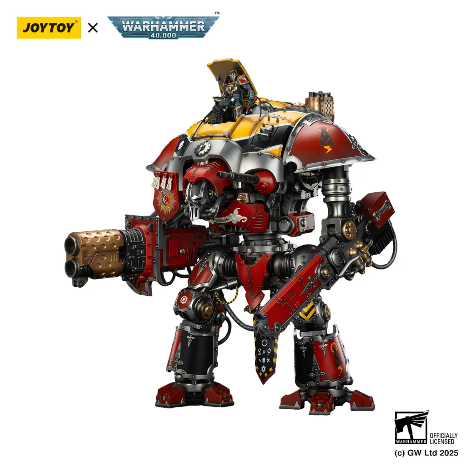 Action Figure - Imperial Knights House Raven Knight Errant & Scion 1 18 (53.7cm) - JOYTOY Warhammer 40K in white background 5 Action Figure Imperial Knights House Raven Knight Errant & Scion 1 18 (53.7cm) Joytoy Warhammer 40k In White Background 5