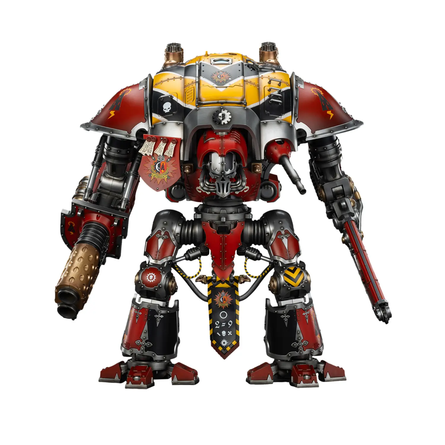 Action Figure - Imperial Knights House Raven Knight Errant & Scion 1 18 (53.7cm) - JOYTOY Warhammer 40K in white background without logo Action Figure Imperial Knights House Raven Knight Errant & Scion 1 18 (53.7cm) Joytoy Warhammer 40k In White Background Without Logo
