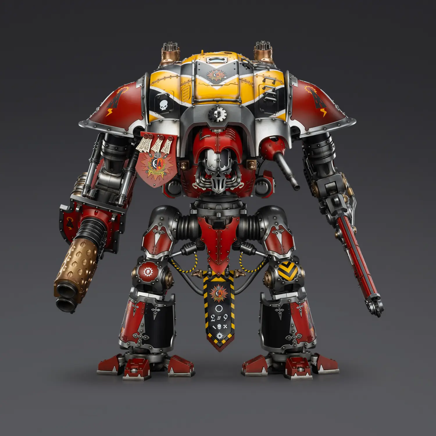 Action Figure - Imperial Knights House Raven Knight Errant & Scion 1 18 (53.7cm) - JOYTOY Warhammer 40K in white background without logo Action Figure Imperial Knights House Raven Knight Errant & Scion 1 18 (53.7cm) Joytoy Warhammer 40k In White Background Without Logo