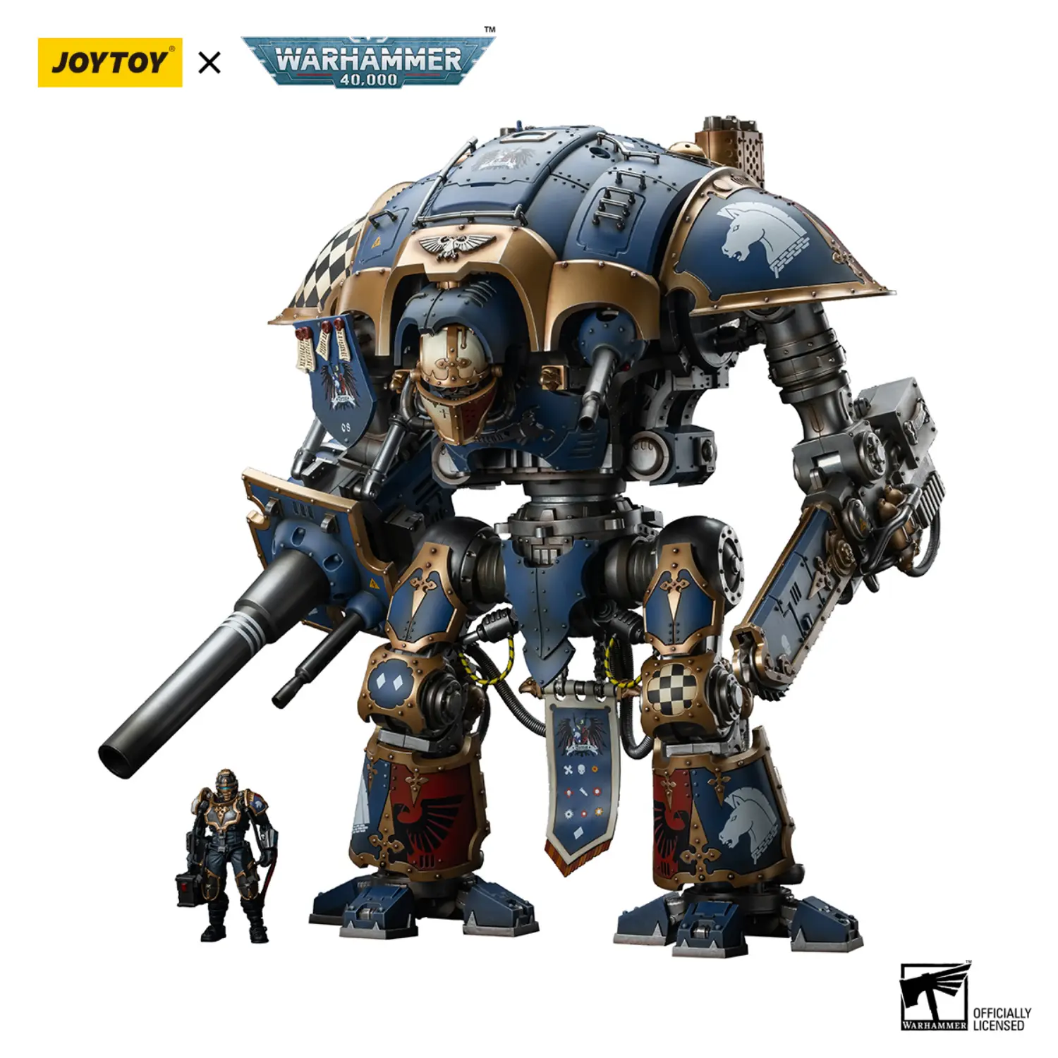 Action Figure Imperial Knights House Terryn Knight Paladin & Scion 1 18 (53.7cm) Joytoy Warhammer 40k In White Background 1