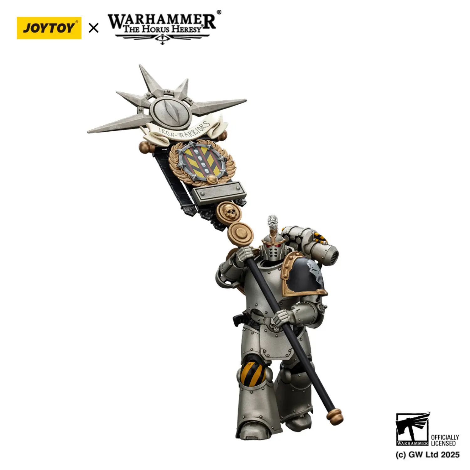 Action Figure - Iron Warriors Command Squad Chosen with Legion Standard 1 18 - JOTYOY Warhammer The Horus Heresy in white background 2 Action Figure Iron Warriors Command Squad Chosen With Legion Standard 1 18 Jotyoy Warhammer The Horus Heresy In White Background 2