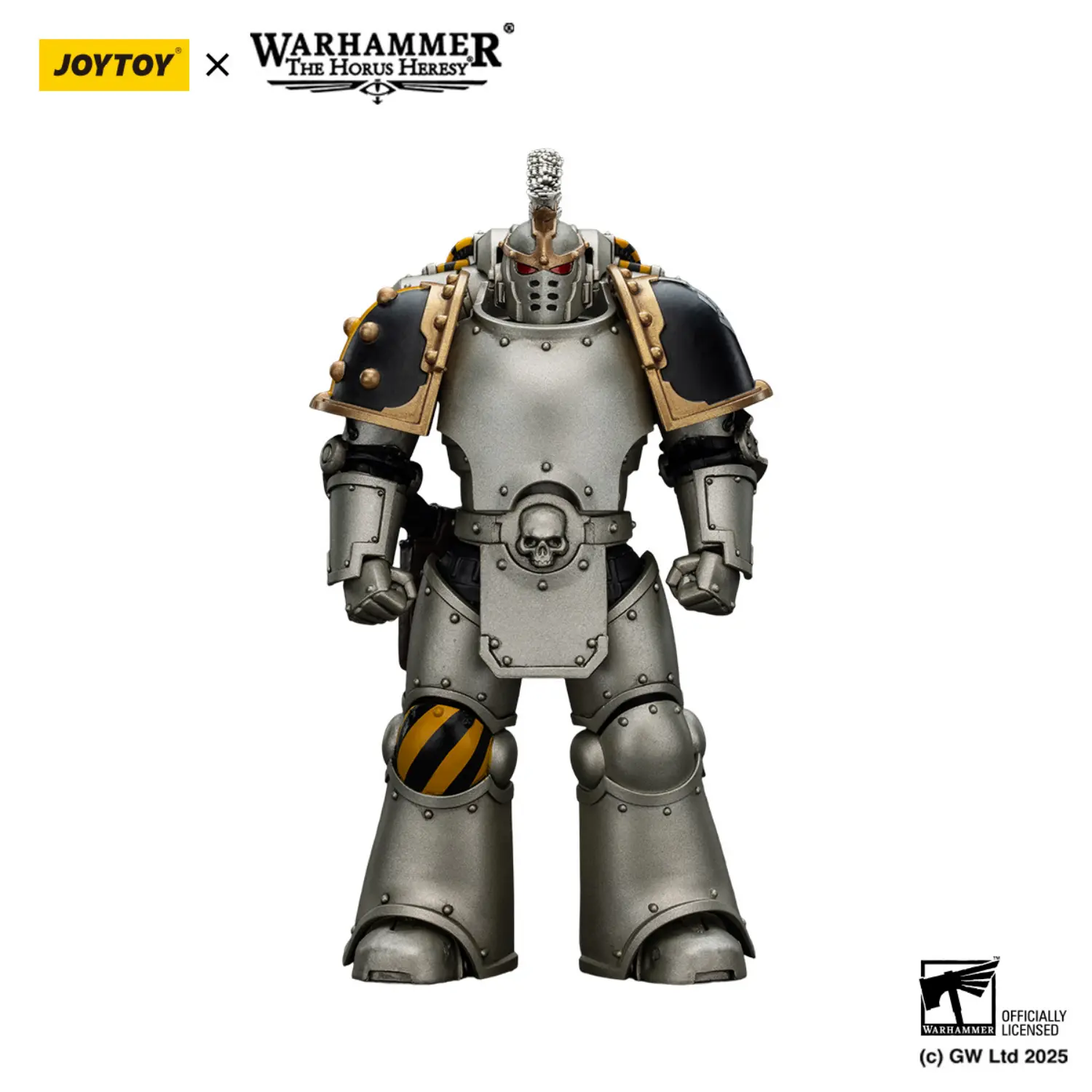 Action Figure - Iron Warriors Command Squad Chosen with Legion Standard 1 18 - JOTYOY Warhammer The Horus Heresy in white background Action Figure Iron Warriors Command Squad Chosen With Legion Standard 1 18 Jotyoy Warhammer The Horus Heresy In White Background