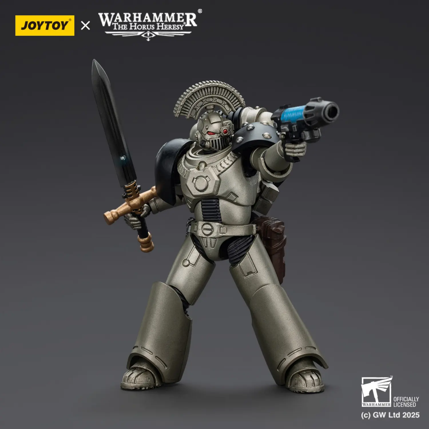 Action Figure - Iron Warriors MKVI Tactical Sergeant with Power Sword and Plasma Pistol 1 18 - JOTYOY Warhammer The Horus Heresy 3 Action Figure Iron Warriors Mkvi Tactical Sergeant With Power Sword And Plasma Pistol 1 18 Jotyoy Warhammer The Horus Heresy 3