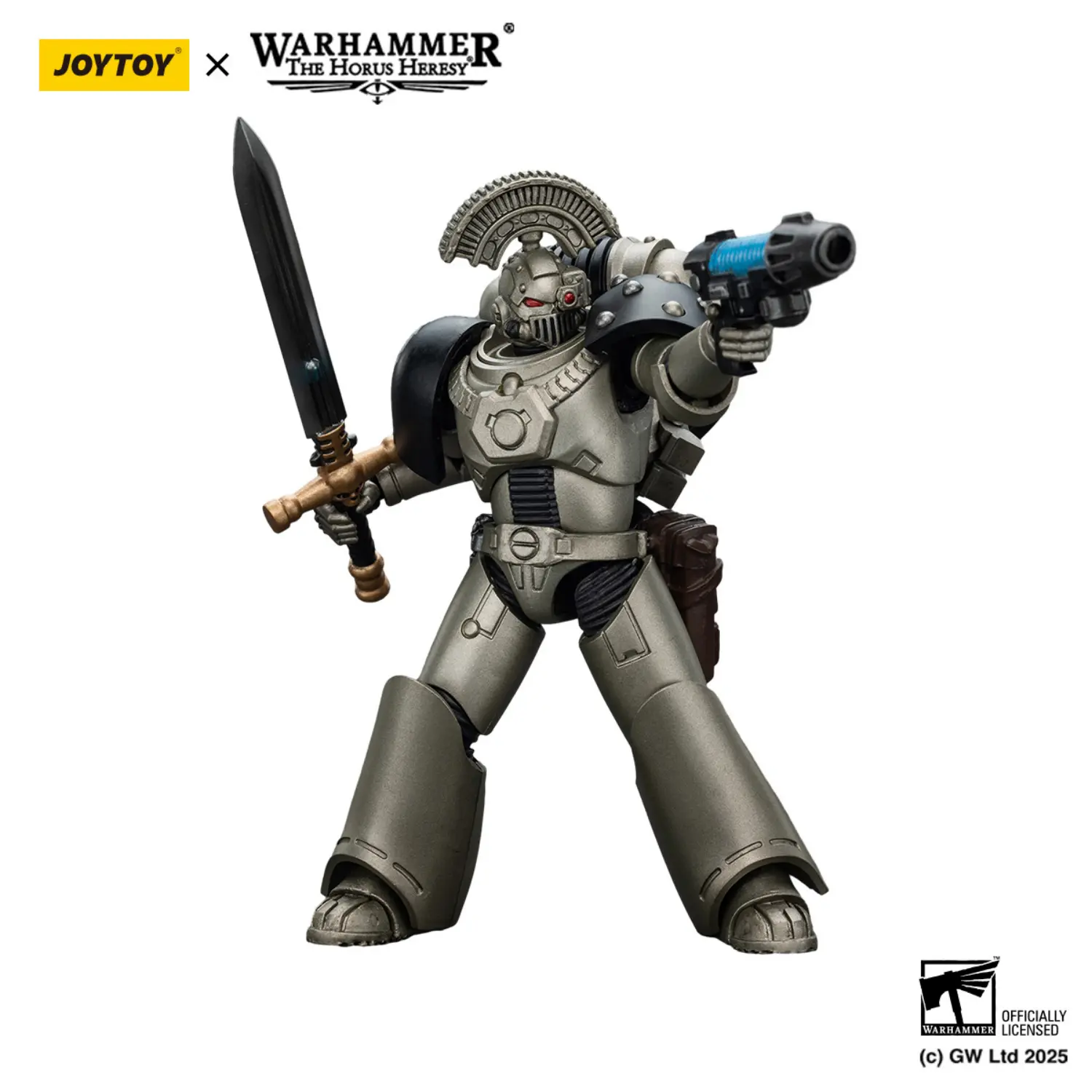Action Figure - Iron Warriors MKVI Tactical Sergeant with Power Sword and Plasma Pistol 1 18 - JOTYOY Warhammer The Horus Heresy in white background 3 Action Figure Iron Warriors Mkvi Tactical Sergeant With Power Sword And Plasma Pistol 1 18 Jotyoy Warhammer The Horus Heresy In White Background 3