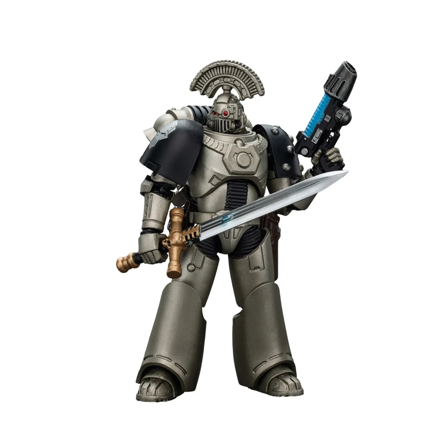 Action Figure - Iron Warriors MKVI Tactical Sergeant with Power Sword and Plasma Pistol 1 18 - JOTYOY Warhammer The Horus Heresy in white background without logo Action Figure Iron Warriors Mkvi Tactical Sergeant With Power Sword And Plasma Pistol 1 18 Jotyoy Warhammer The Horus Heresy In White Background Without Logo