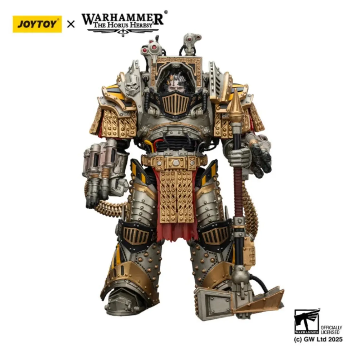 Action Figure Iron Warriors Perturabo, Primarch Of The Ivth Legion 1 18 Jotyoy Warhammer The Horus Heresy In White Background