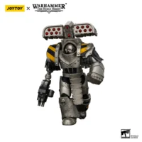 Action Figure Iron Warriors Tyrant Siege Master Terminator With Rocket Launcher 1 18 Jotyoy Warhammer The Horus Heresy In White Background 2