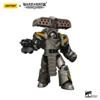 Action Figure Iron Warriors Tyrant Siege Master Terminator With Rocket Launcher 1 18 Jotyoy Warhammer The Horus Heresy In White Background 3