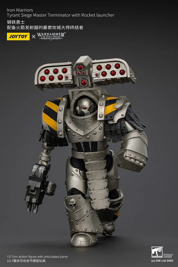 Action Figure Iron Warriors Tyrant Siege Master Terminator With Rocket Launcher 1 18 Jotyoy Warhammer The Horus Heresy Rectangle Image 4