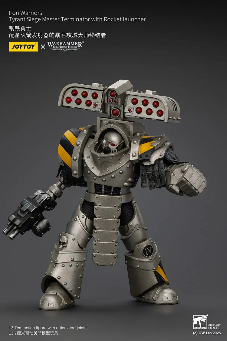 Action Figure Iron Warriors Tyrant Siege Master Terminator With Rocket Launcher 1 18 Jotyoy Warhammer The Horus Heresy Rectangle Image 5
