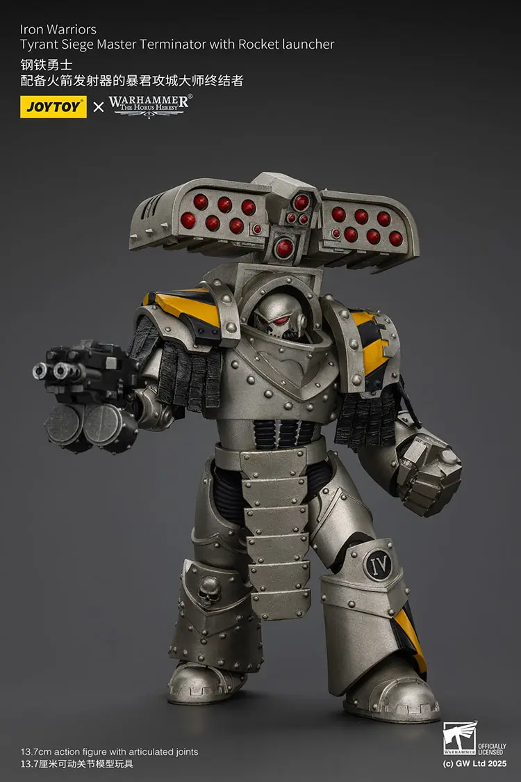 Action Figure Iron Warriors Tyrant Siege Master Terminator With Rocket Launcher 1 18 Jotyoy Warhammer The Horus Heresy Rectangle Image 6