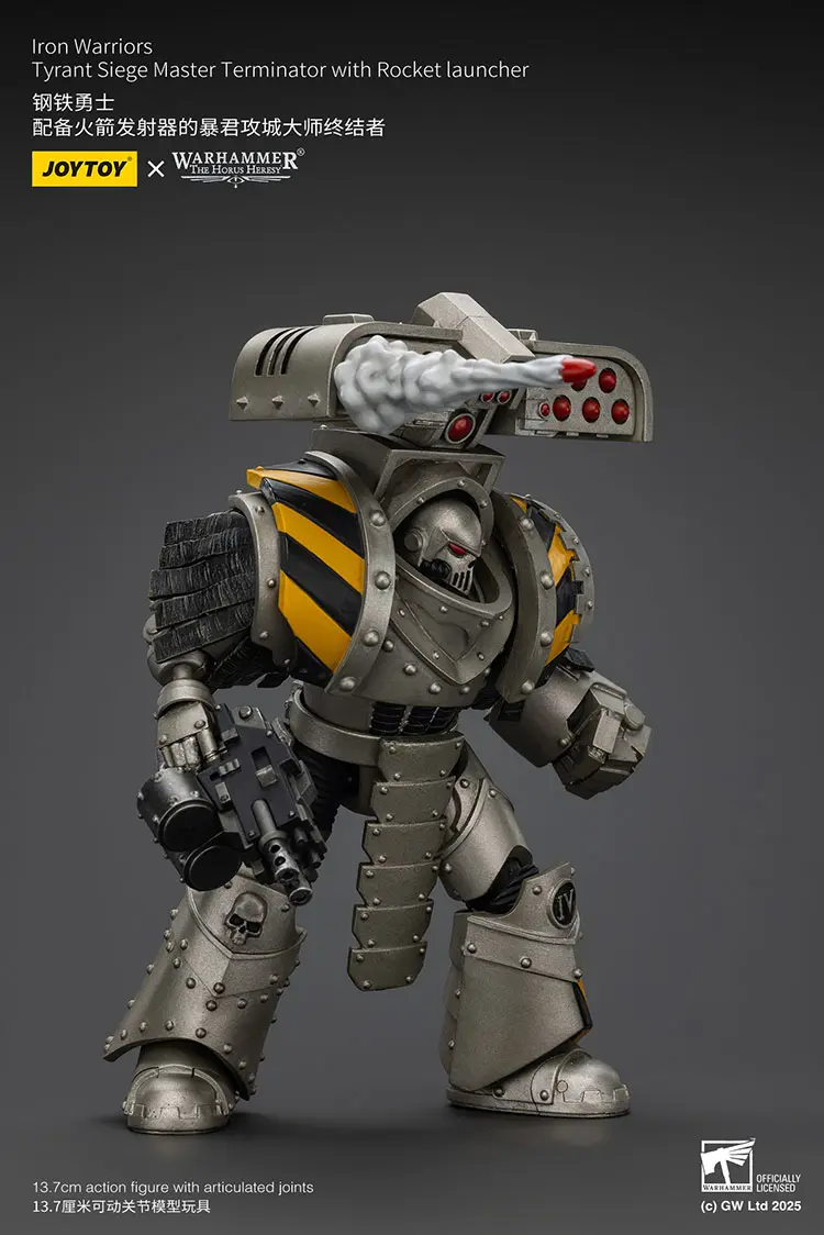 Action Figure Iron Warriors Tyrant Siege Master Terminator With Rocket Launcher 1 18 Jotyoy Warhammer The Horus Heresy Rectangle Image 7