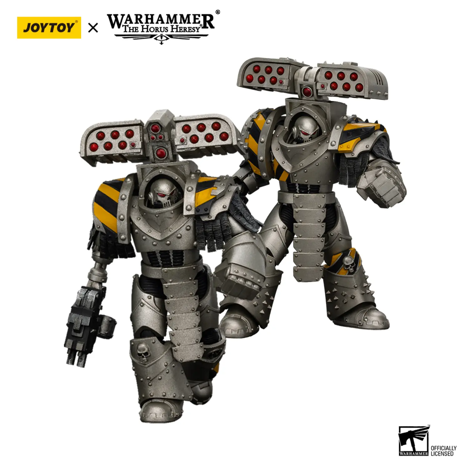 Action Figure Iron Warriors Tyrant Siege Terminator Squad 1 18 Jotyoy Warhammer The Horus Heresy In White Background