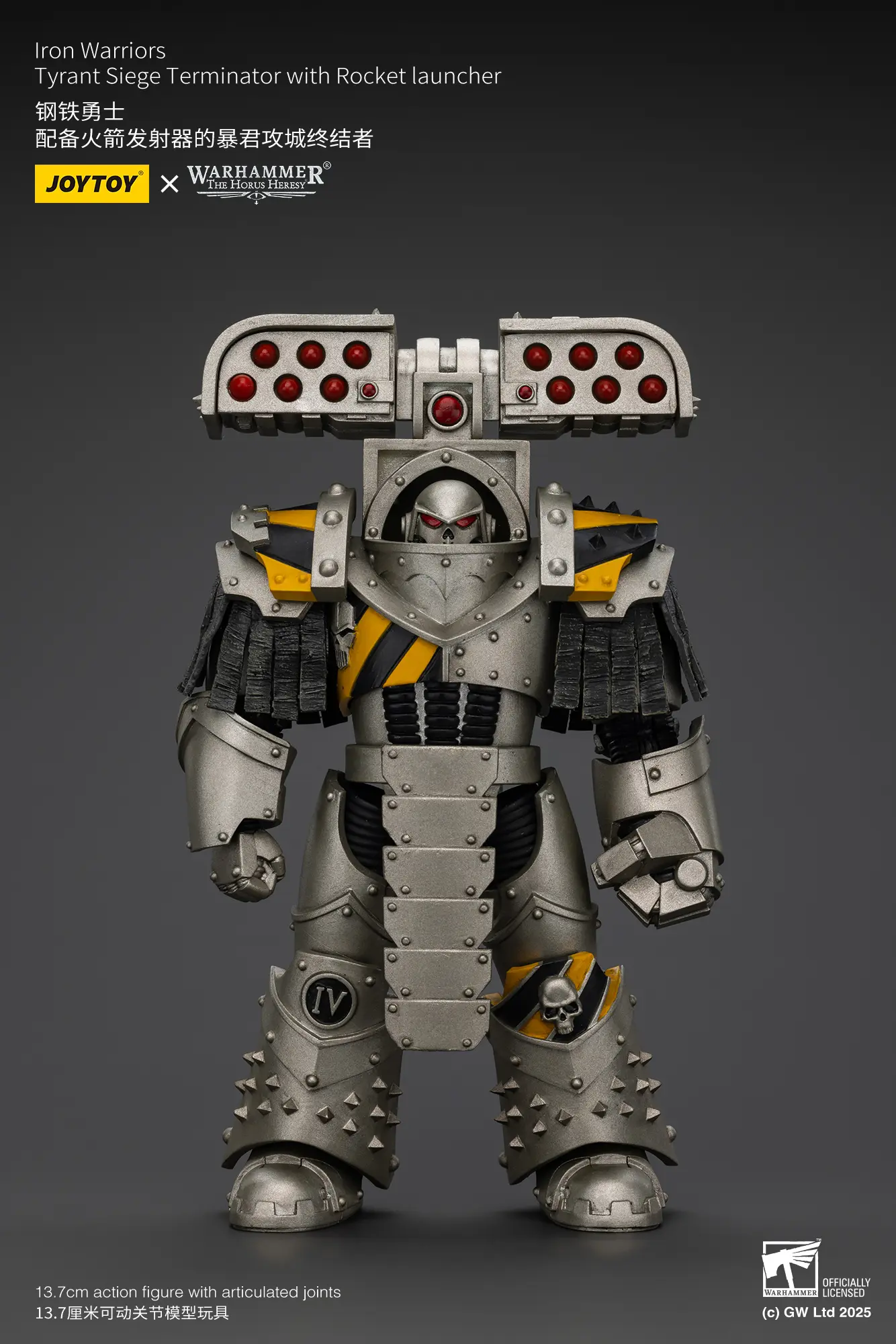 Action Figure - Iron Warriors Tyrant Siege Terminator with Rocket launcher 1 18 - JOTYOY Warhammer The Horus Heresy rectangle image 1 Action Figure Iron Warriors Tyrant Siege Terminator With Rocket Launcher 1 18 Jotyoy Warhammer The Horus Heresy Rectangle Image 1