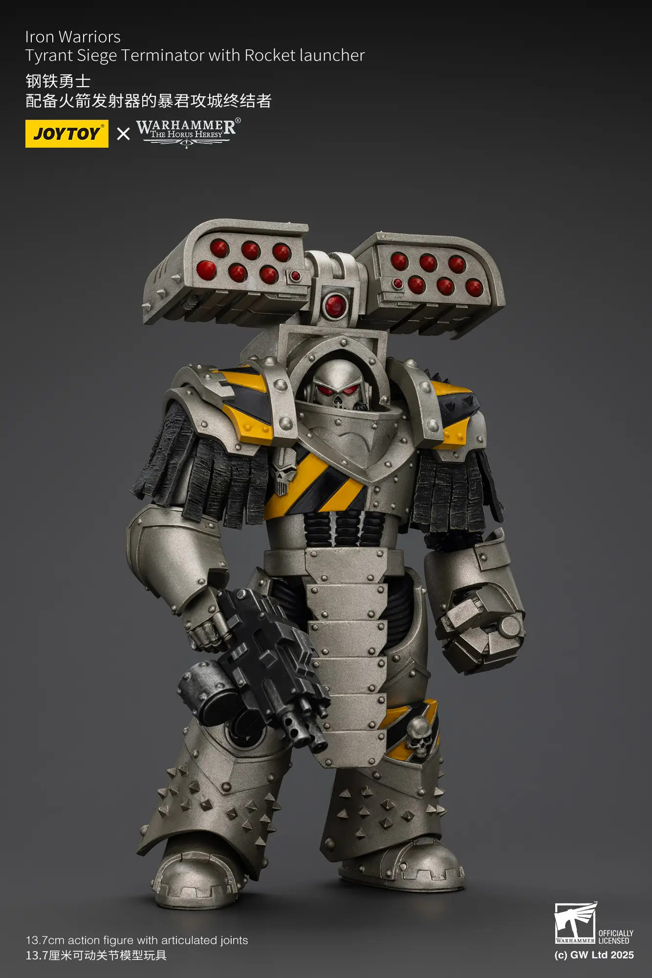 Action Figure - Iron Warriors Tyrant Siege Terminator with Rocket launcher 1 18 - JOTYOY Warhammer The Horus Heresy rectangle image 3 Action Figure Iron Warriors Tyrant Siege Terminator With Rocket Launcher 1 18 Jotyoy Warhammer The Horus Heresy Rectangle Image 3
