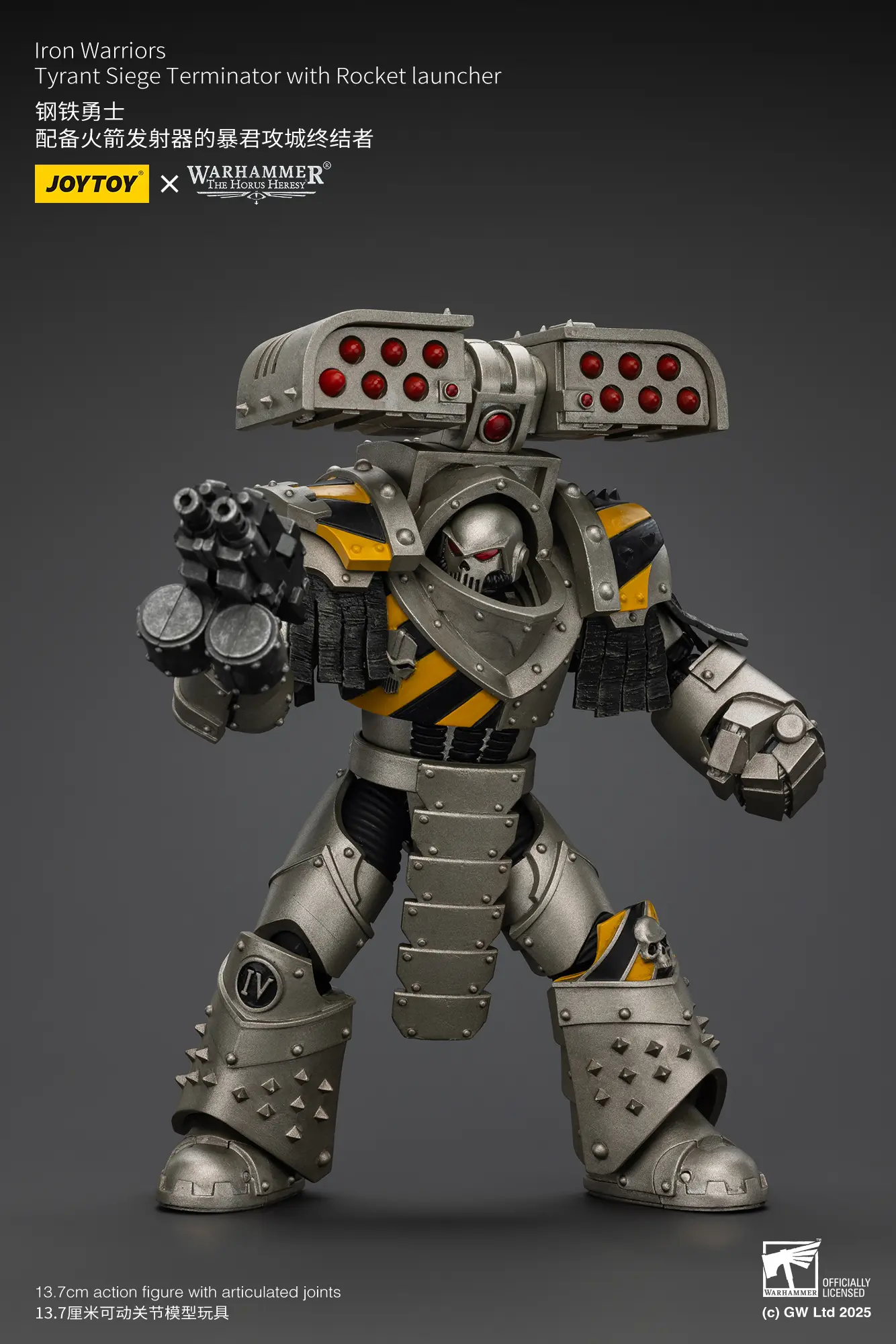 Action Figure - Iron Warriors Tyrant Siege Terminator with Rocket launcher 1 18 - JOTYOY Warhammer The Horus Heresy rectangle image 5 Action Figure Iron Warriors Tyrant Siege Terminator With Rocket Launcher 1 18 Jotyoy Warhammer The Horus Heresy Rectangle Image 5