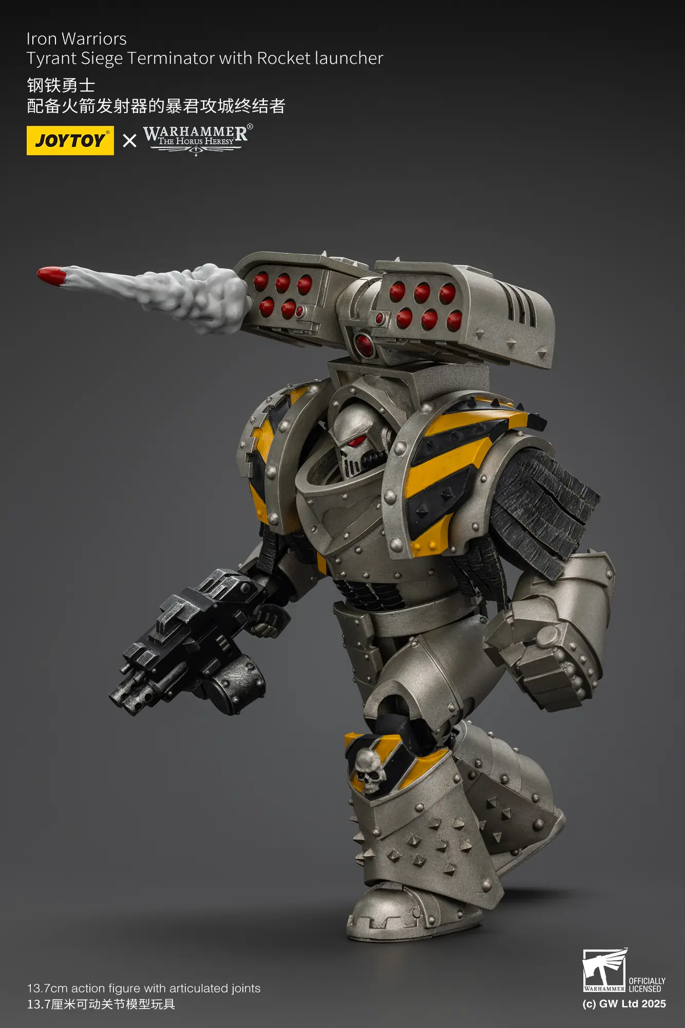 Action Figure - Iron Warriors Tyrant Siege Terminator with Rocket launcher 1 18 - JOTYOY Warhammer The Horus Heresy rectangle image 7 Action Figure Iron Warriors Tyrant Siege Terminator With Rocket Launcher 1 18 Jotyoy Warhammer The Horus Heresy Rectangle Image 7