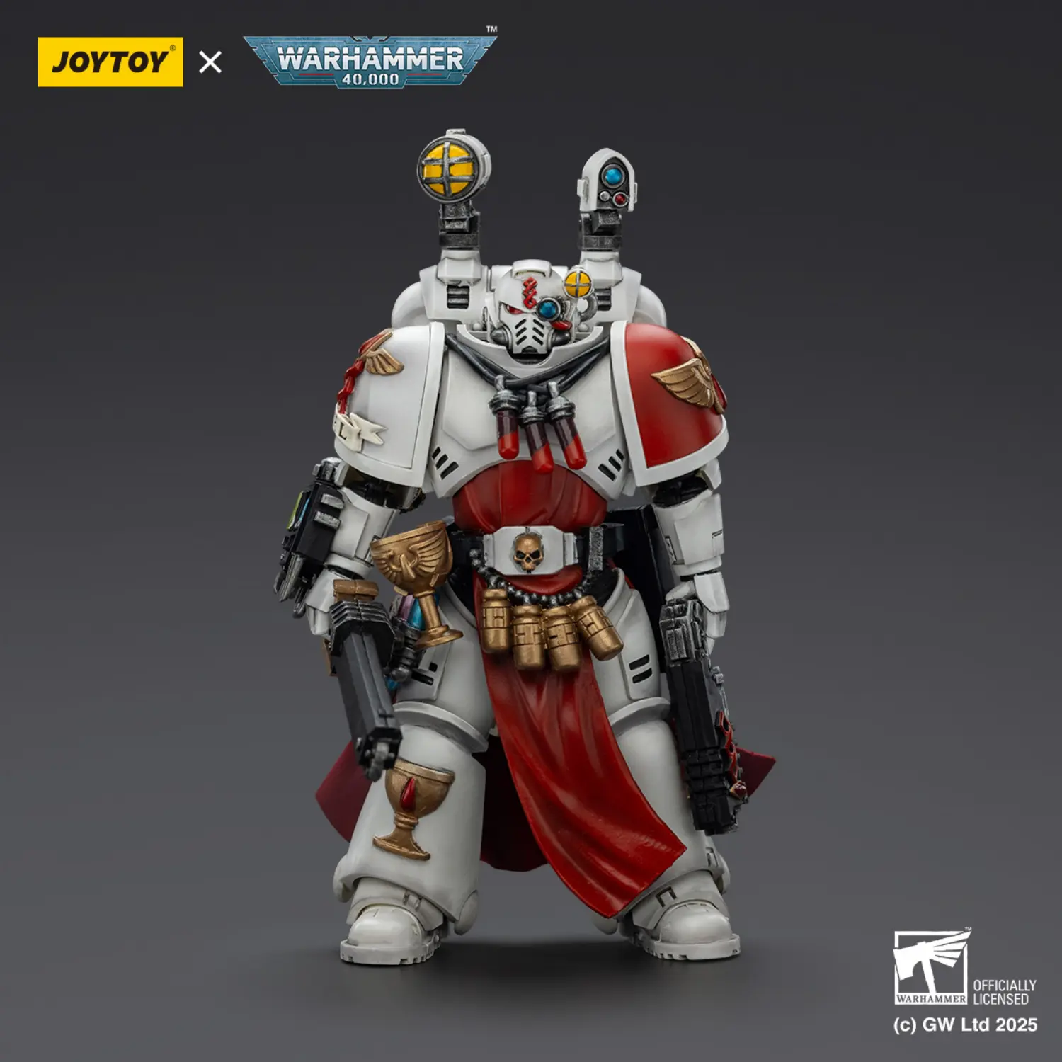Action Figure - JOYTOY Blood Angels Sanguinary Priest with Heavy Bolt Pistol, Chainsword and Narthecium 1 18 - Warhammer 40K 1