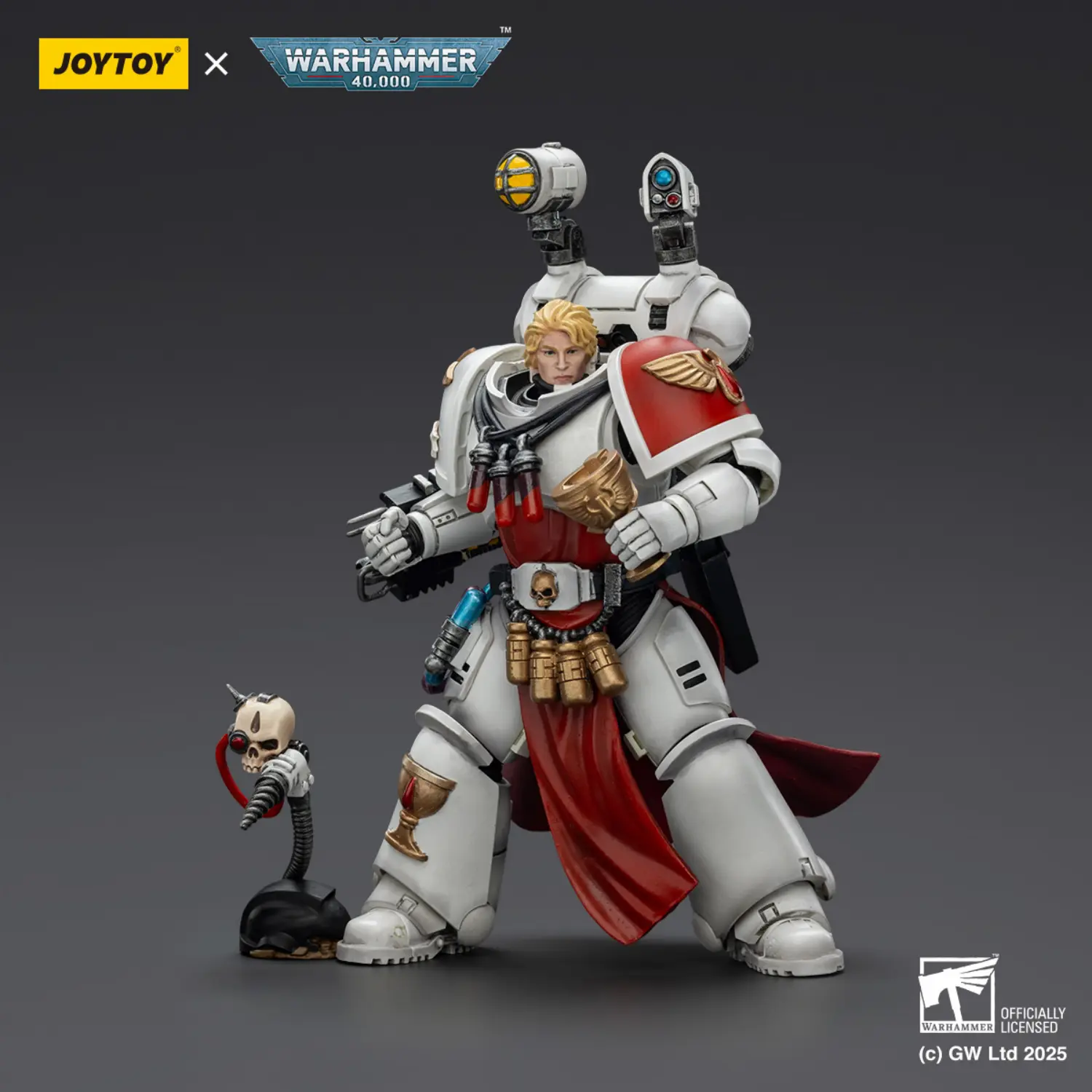 Action Figure - JOYTOY Blood Angels Sanguinary Priest with Heavy Bolt Pistol, Chainsword and Narthecium 1 18 - Warhammer 40K 3