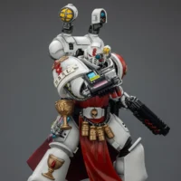 Action Figure - JOYTOY Blood Angels Sanguinary Priest with Heavy Bolt Pistol, Chainsword and Narthecium 1 18 - Warhammer 40K rectangle image 7