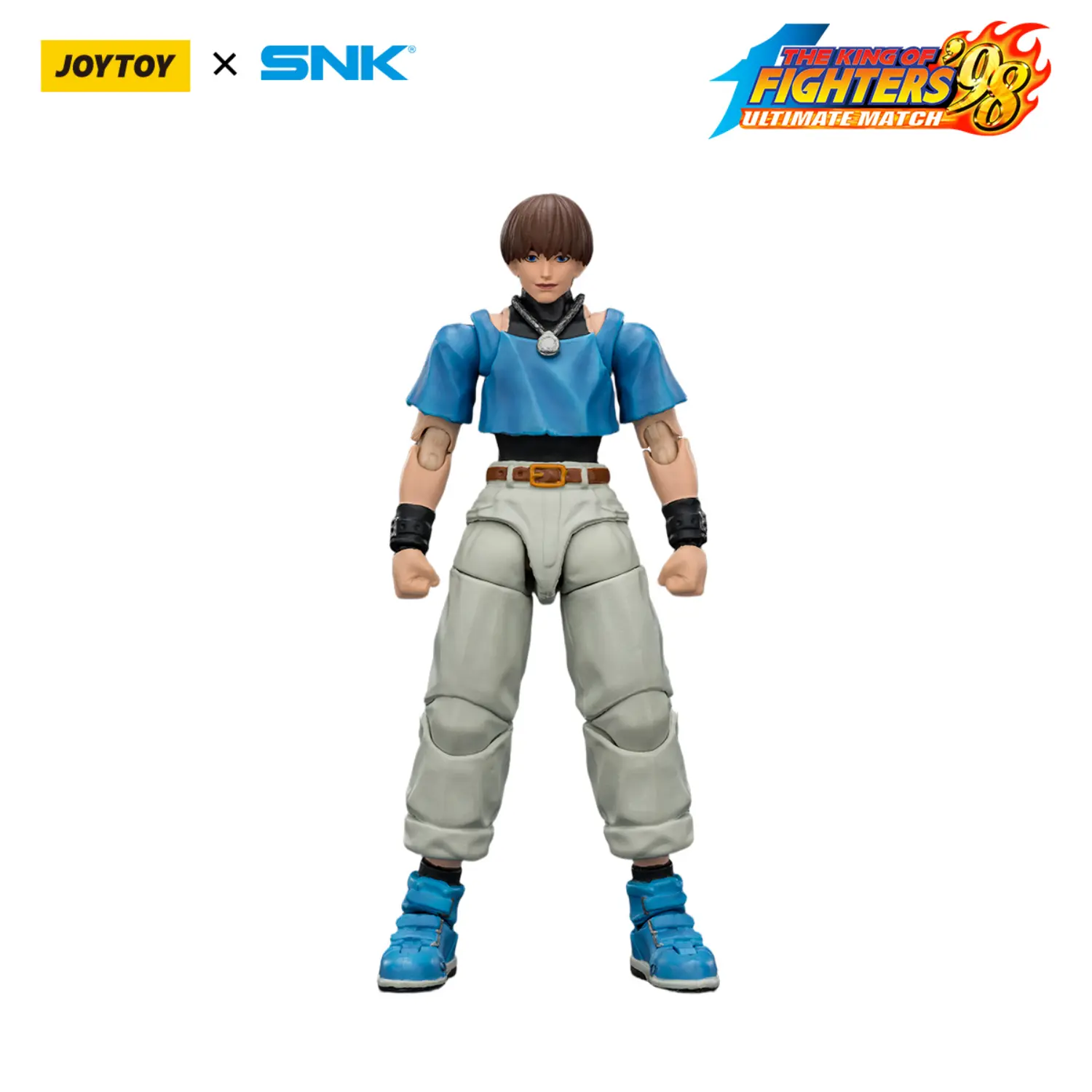 Action Figure - JOYTOY Chris KOF _98 UM Orochi Team SNK 1 18 - The King of Fighters in white background 1 Action Figure - JOYTOY Chris KOF _98 UM Orochi Team SNK 1 18 - The King of Fighters in white background 1