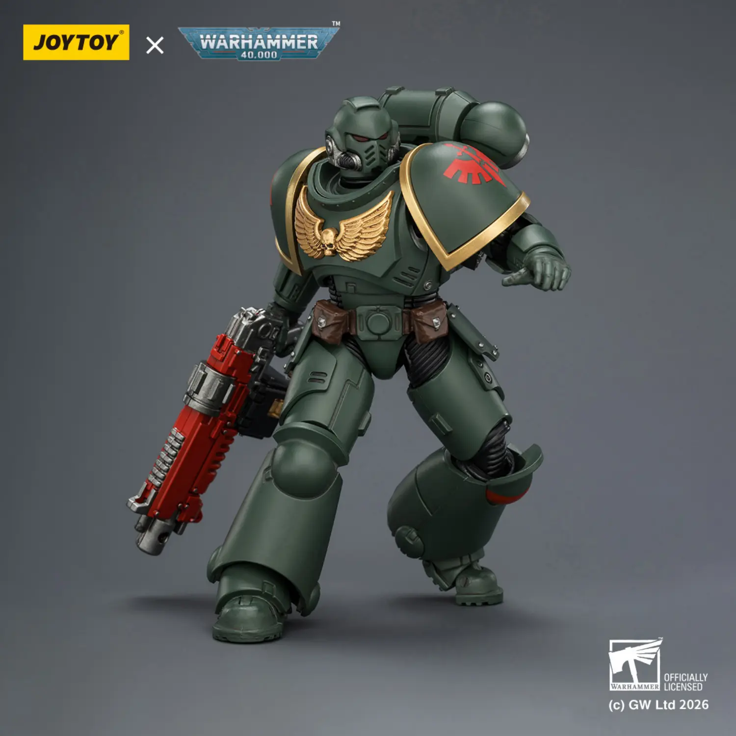 Action Figure - JOYTOY Dark Angels Intercessor with Bolt Rifle, Bolt Pistol and Chainsword 1 18 - Warhammer 40K 2