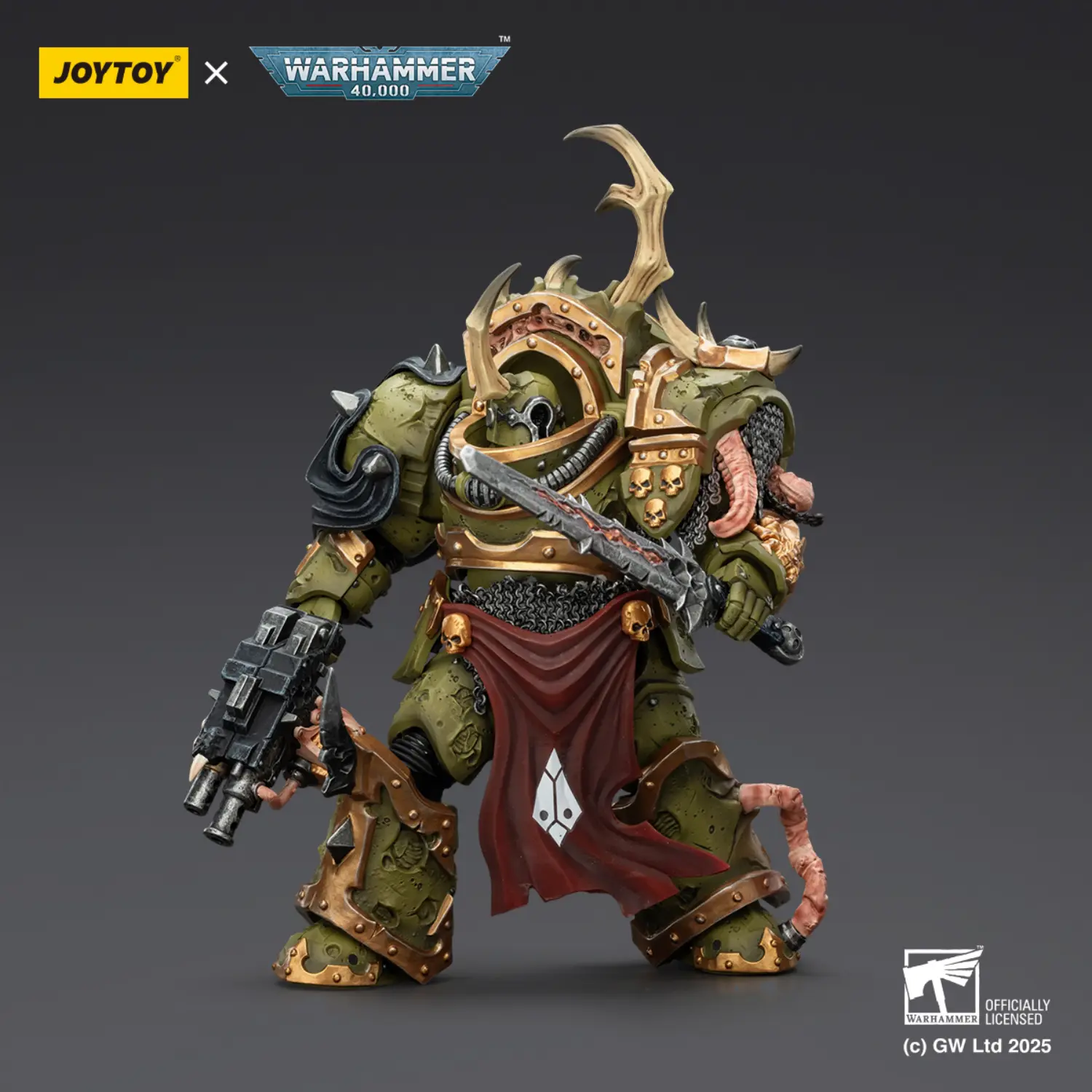 Action Figure - JOYTOY Death Guard Blightlord Terminator with Combi-bolter and Bubotic Blade 1 18 - Warhammer 40K 3