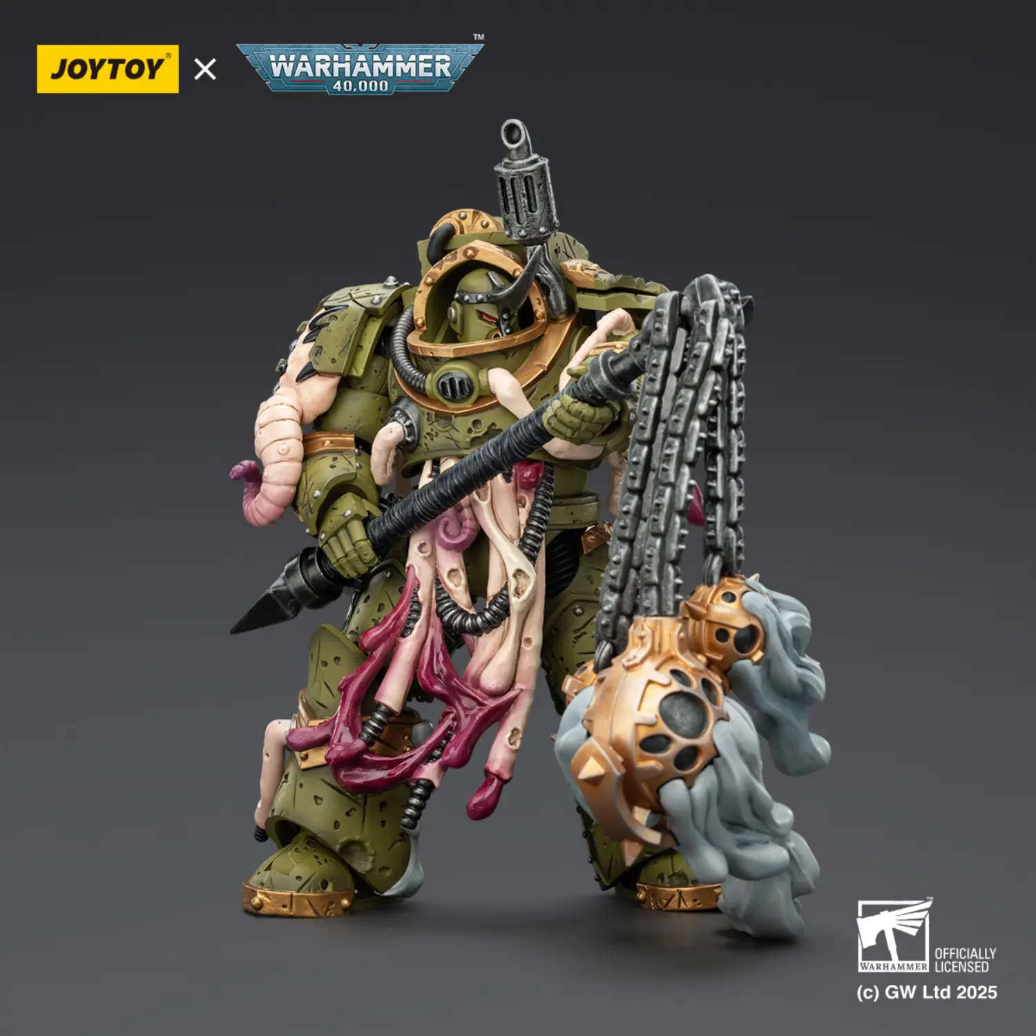 Action Figure - JOYTOY Death Guard Blightlord Terminator with Flail of Corruption 1 18 - Warhammer 40K 4 Action Figure - JOYTOY Death Guard Blightlord Terminator with Flail of Corruption 1 18 - Warhammer 40K 4