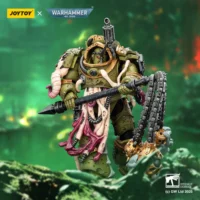 Action Figure - JOYTOY Death Guard Blightlord Terminator with Flail of Corruption 1 18 - Warhammer 40K in green background Action Figure - JOYTOY Death Guard Blightlord Terminator with Flail of Corruption 1 18 - Warhammer 40K in green background