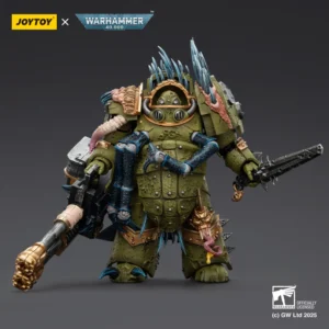Action Figure - JOYTOY Death Guard Blightlord Terminator with Reaper Autocannon and Bubotic Blades 1 18 - Warhammer 40K